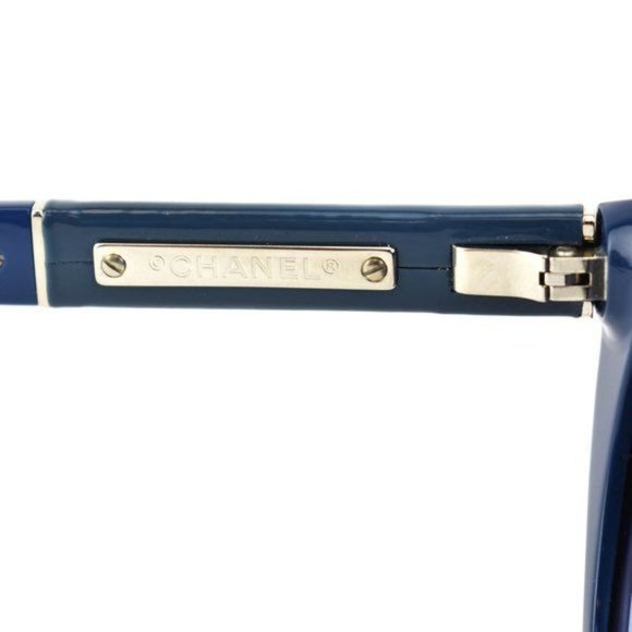 CHANEL: Navy, Patent Leather & CC Sunglasses (la) main image 8